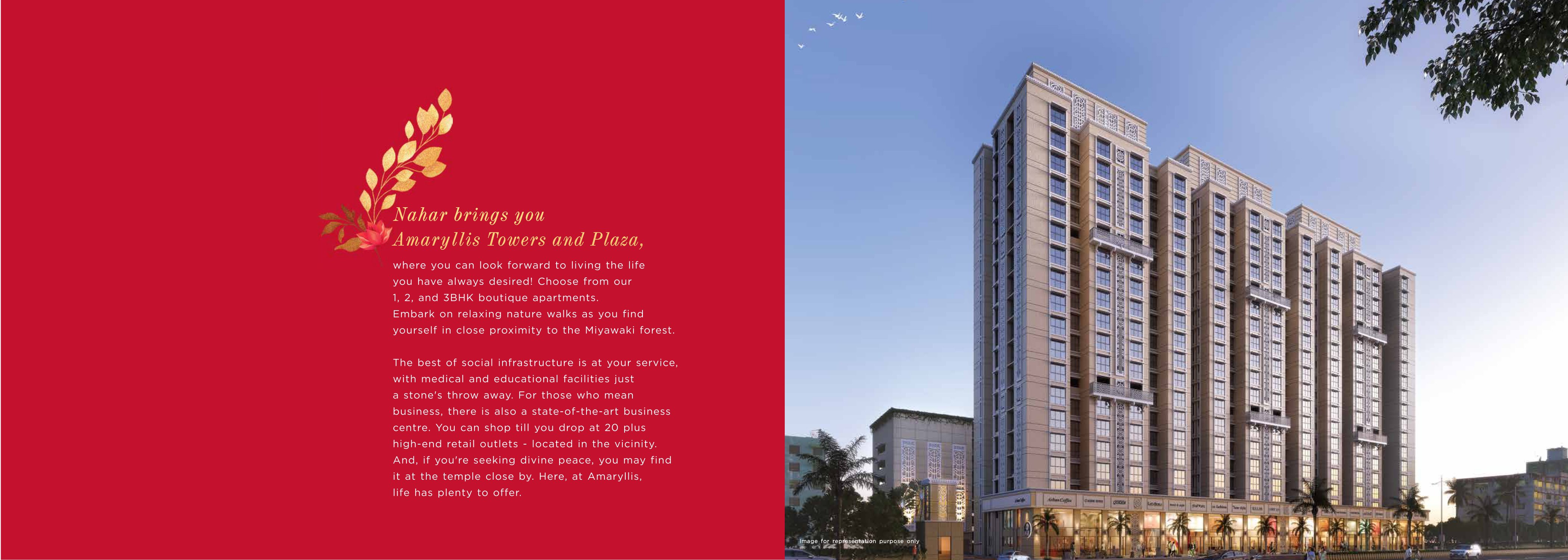 Nahar Amaryllis Towers and Plaza in Chandivali, Mumbai