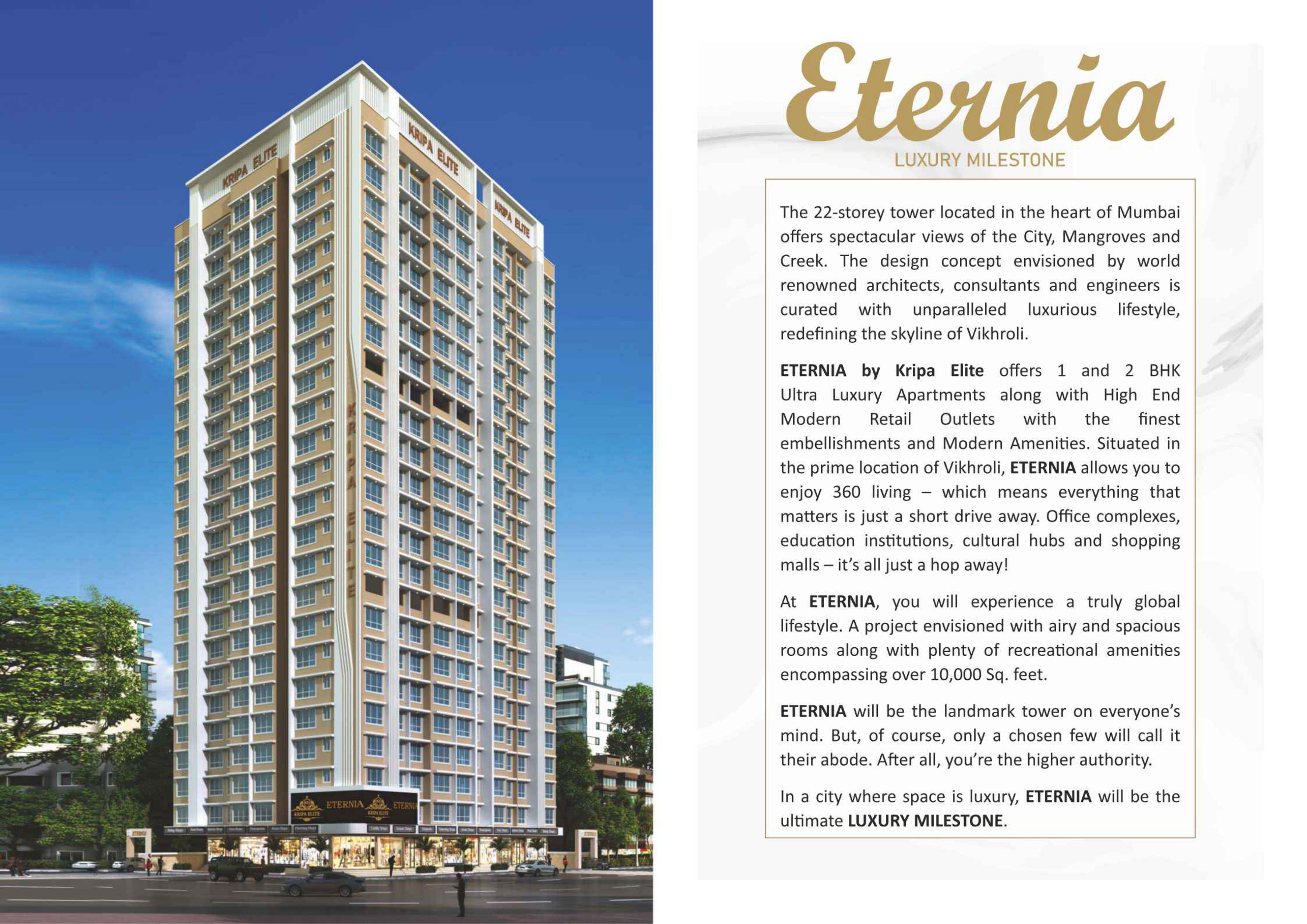 Kripa Eternia in Vikhroli East, Mumbai