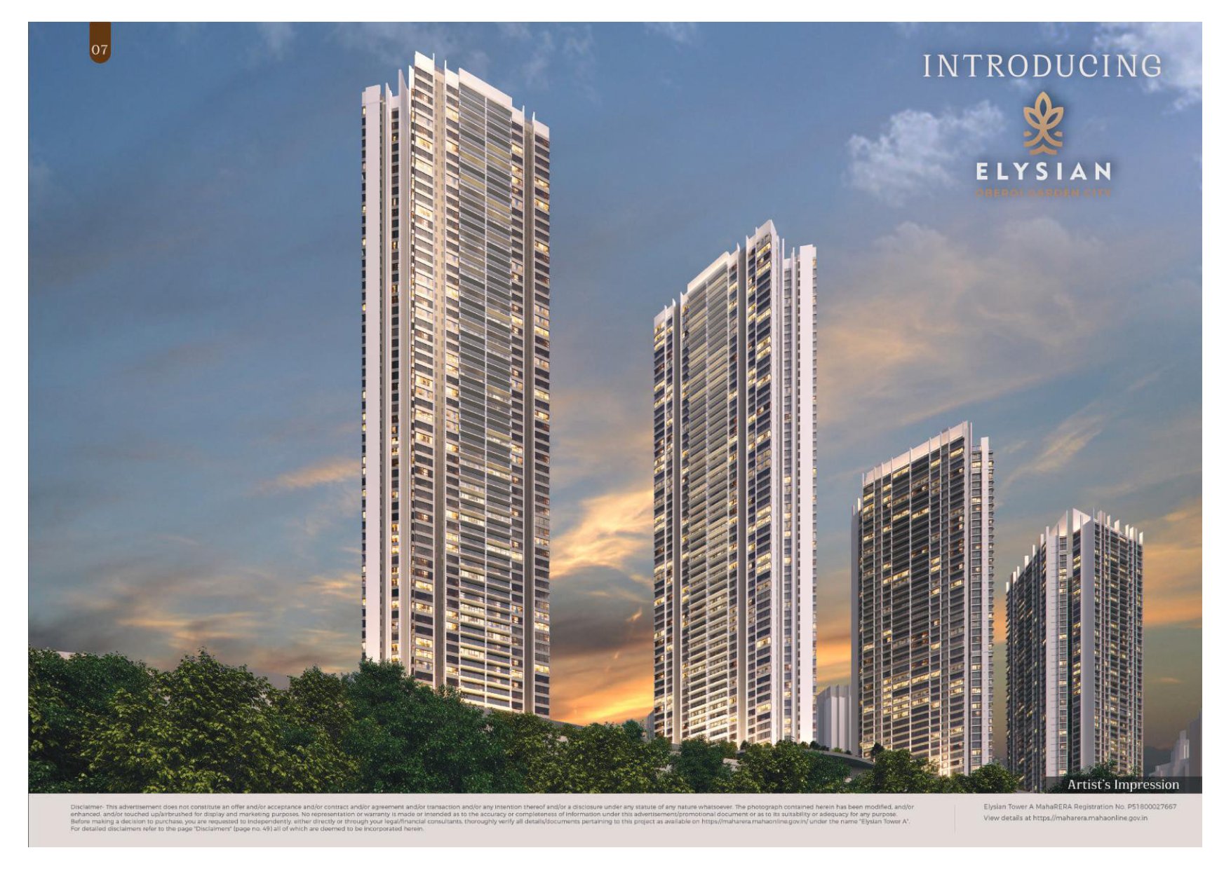 Oberoi Elysian Tower B in Goregaon East, Mumbai
